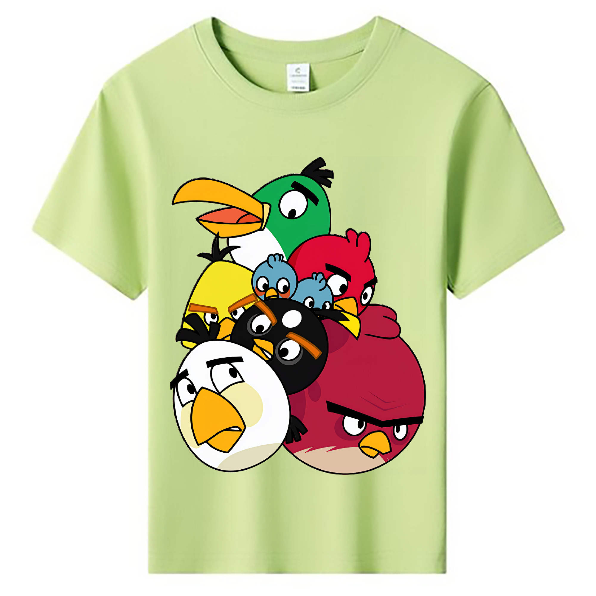 （画像用） Angry Birds アングリーバード 綿100％キッズTシャツ（フロントプリント）
